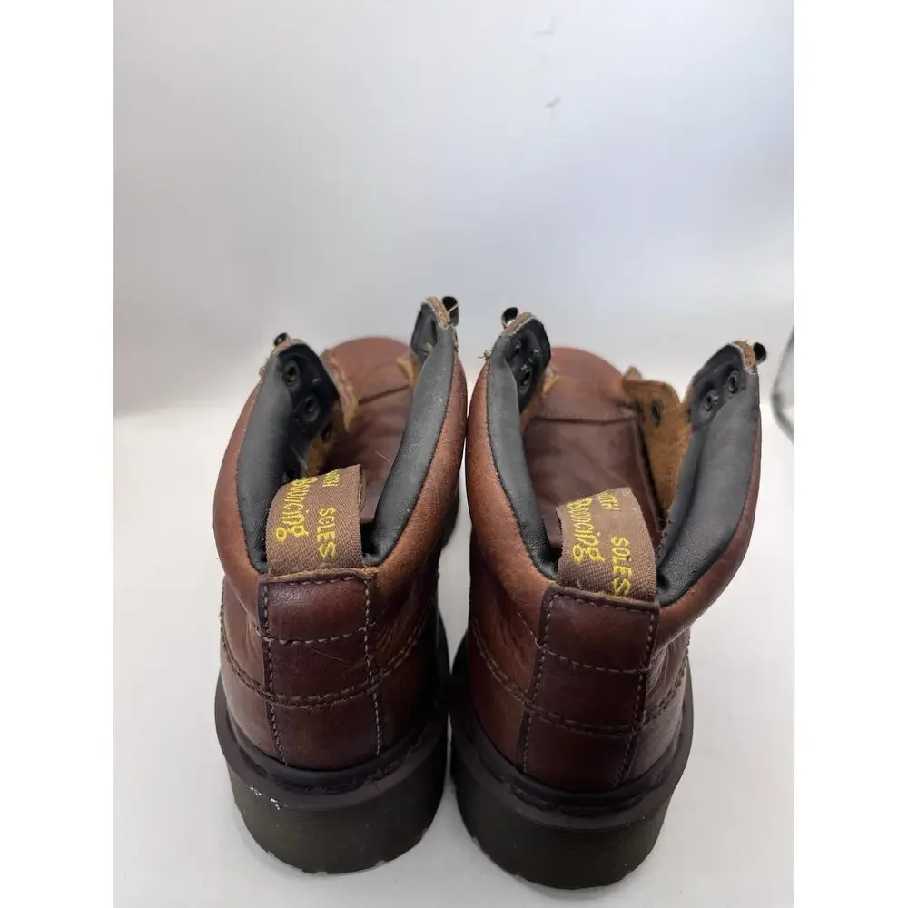 Dr. Martens Brown Leather Lace-Up Ankle Work Boots Men’s 5/ Women's 6.5